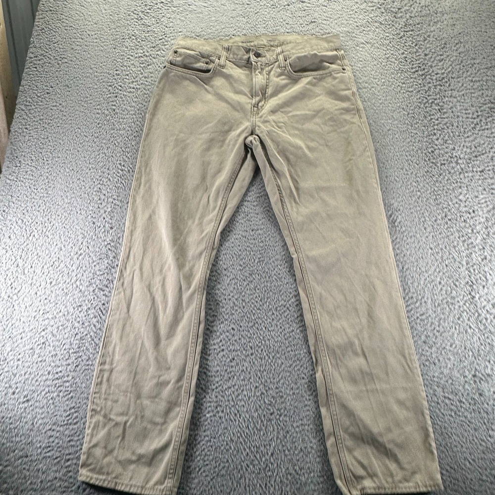 Old Navy Pant Men 32x32 Brown Cotton Chino Straight Classic Preppy Office Career